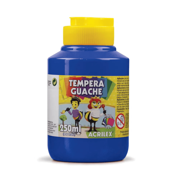 TEMPERA GUACHE 250ML - AZUL TURQUESA