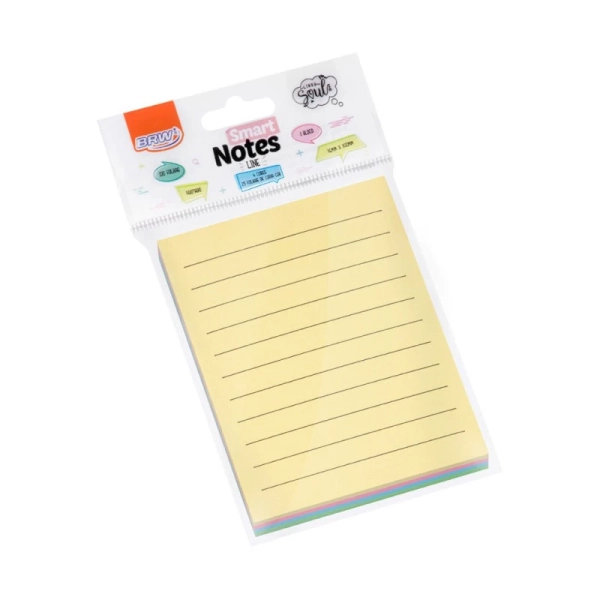 BLOCO SMART NOTES LINE PASTEL COLORIDO