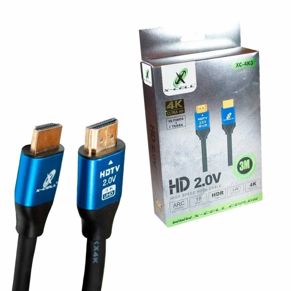 CABO HDMI 4K 3 METROS XC-4K3