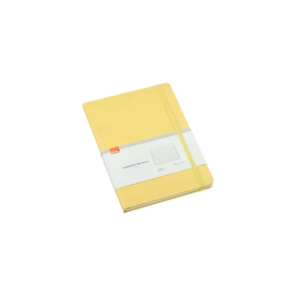NOTEBOOK CADERNETA - AMARELO PASTEL SEM PAUTA