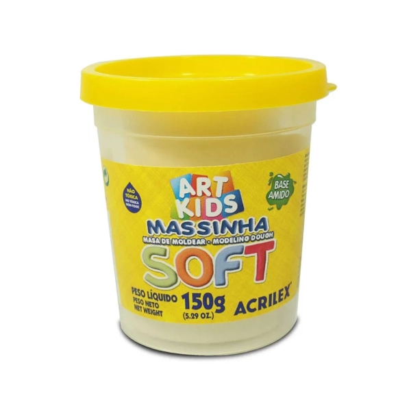 MASSA DE MODELAR SOFT 150G - BRANCO NEVE