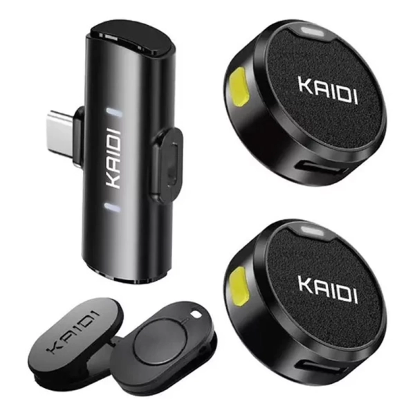 MICROFONE LAPELA KAIDI SEM FIO