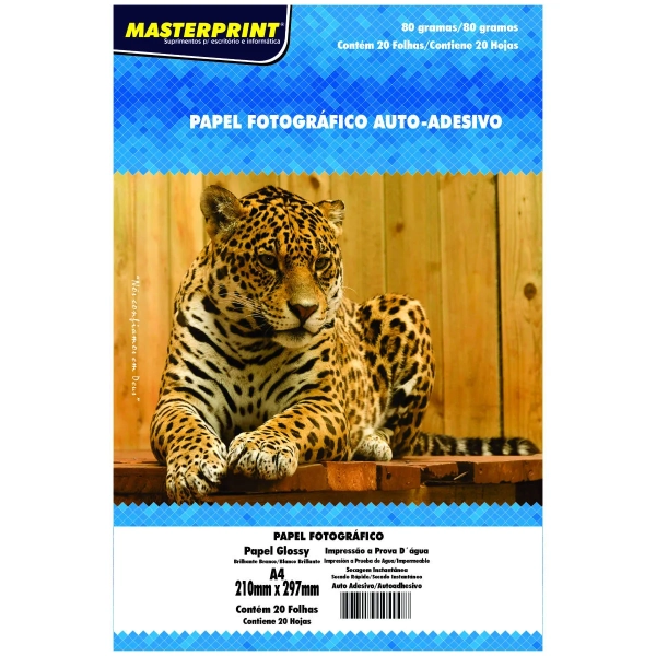 PAPEL FOTOGRÁFICO AUTO-ADESIVO 80G
