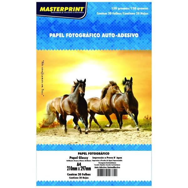 PAPEL FOTOGRÁFICO AUTO-ADESIVO 130G