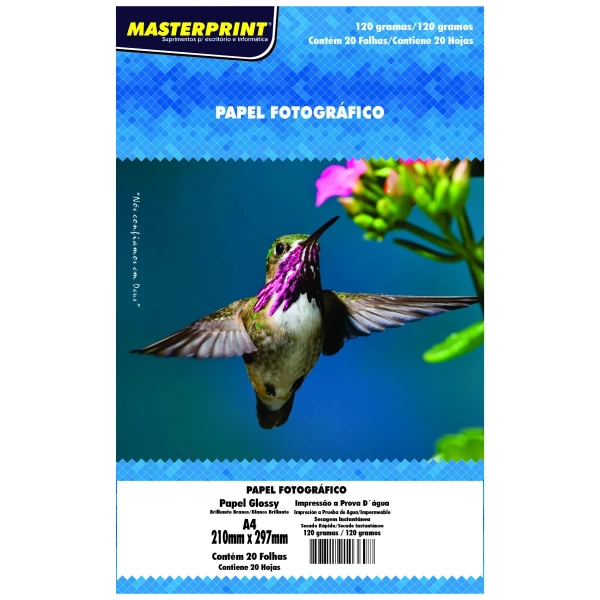 PAPEL FOTOGRÁFICO GLOSSY 120G