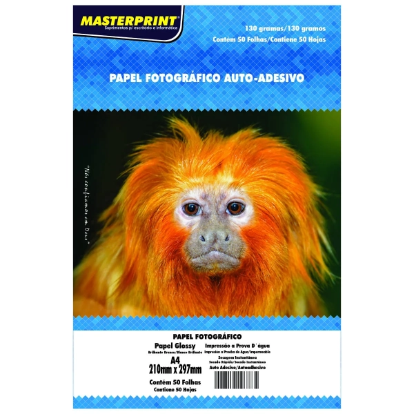 PAPEL FOTOGRÁFICO AUTO-ADESIVO 130G