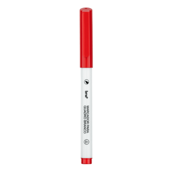 MARCADOR QUADRO BRANCO SLIM VERMELHO