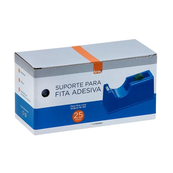 SUPORTE PARA FITA ADESIVA MÉDIO - AZUL