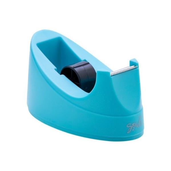 SUPORTE PARA FITA ADESIVA PEQUENO POTE PVC - TURQUESA