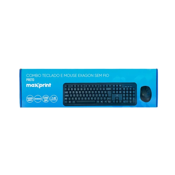 MOUSE E TECLADO SEM FIO EXAGON