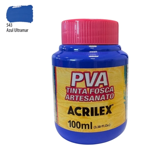 TINTA FOSCA PARA ARTESANATO 100ML AZUL ULTRAMAR