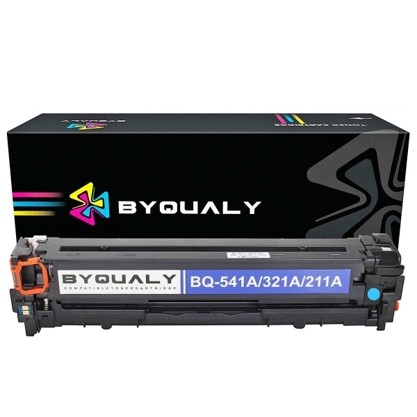 CART DE TONER COMPATÍVEL COM 541A/321A/211A CYAN 1,4K BYQUALY