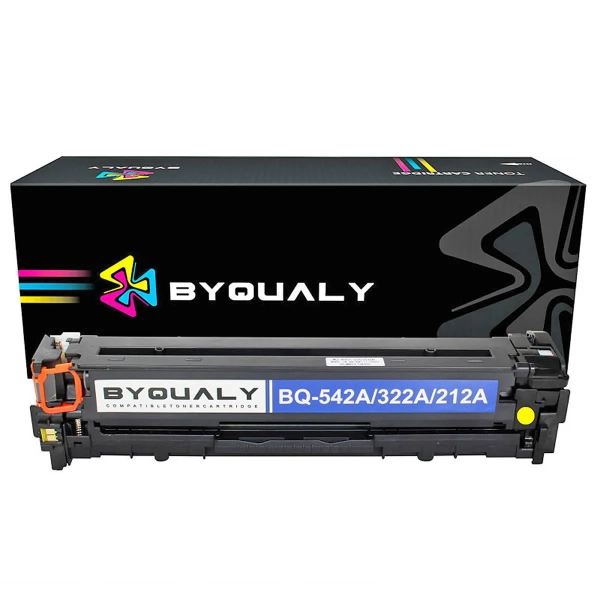 CART DE TONER COMPATÍVEL COM 542A/322A/212A YELLOW 1,4K BYQUALY