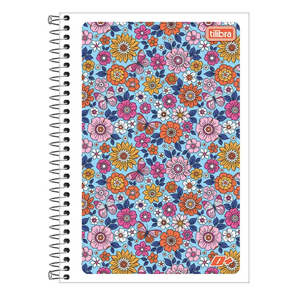 CADERNO ESPIRAL CAPA FLEXÍVEL 1/4 D+ 96 FOLHAS - TILIBRA