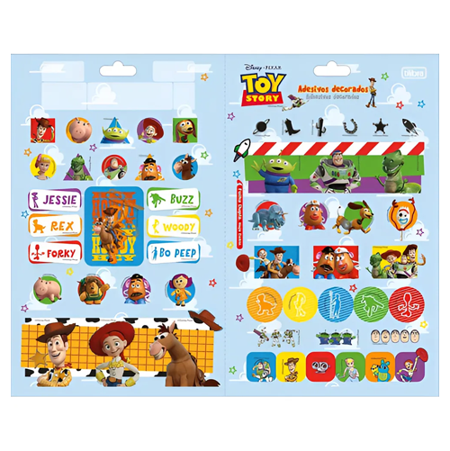 CARTELA DE ADESIVO DECORADO DUPLO TOY STORY – TILIBRA