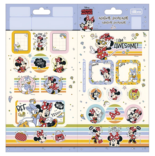 CARTELA DE ADESIVO DECORADO DUPLO MINNIE – TILIBRA