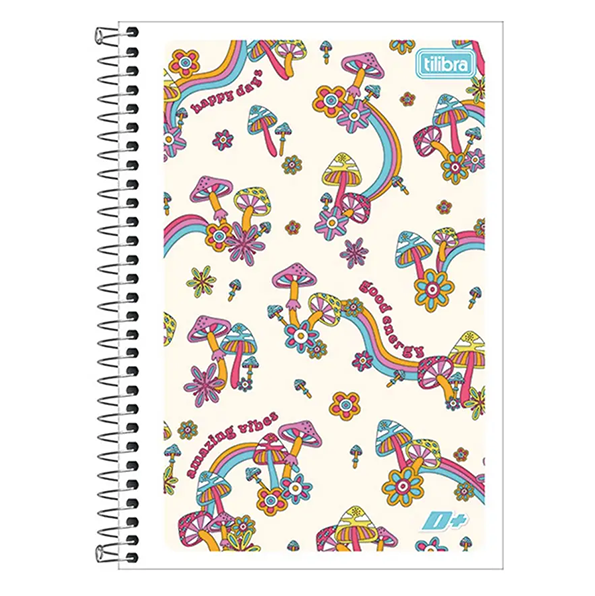 CADERNO ESPIRAL CAPA FLEXÍVEL 1/4 D+ 96 FOLHAS - TILIBRA - Imagem 3