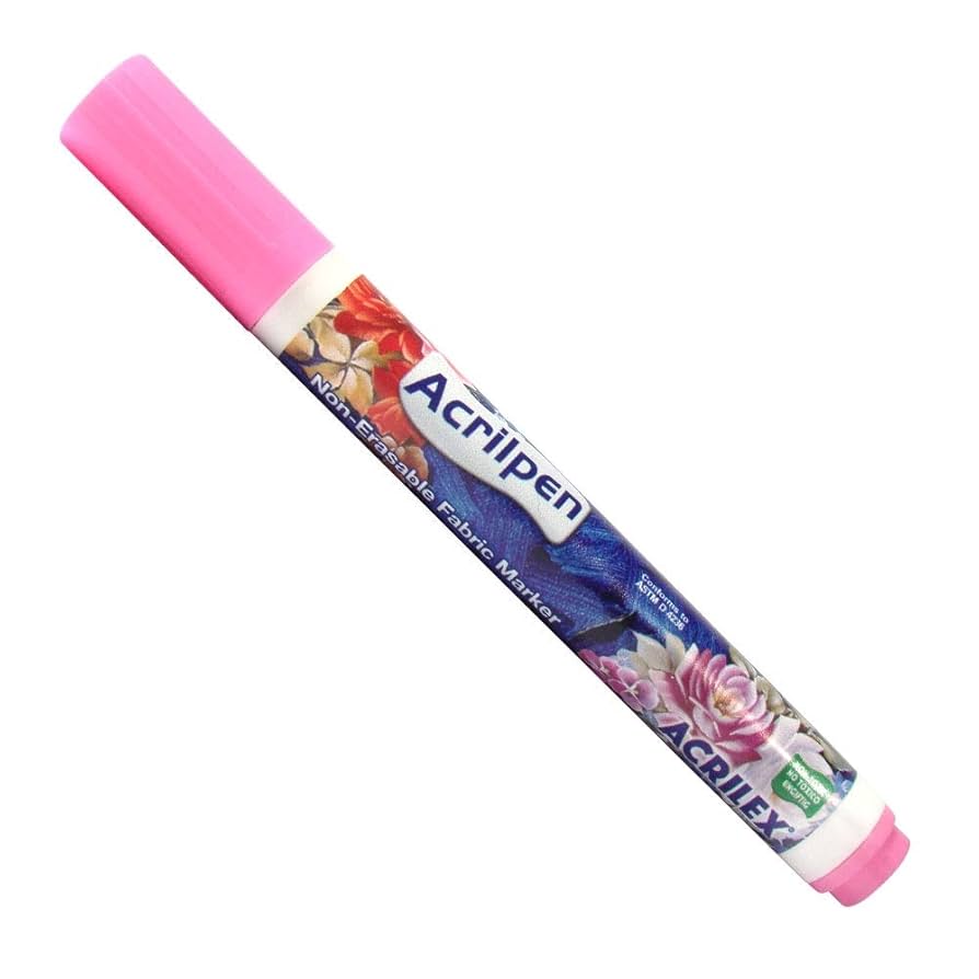 MARCADOR PARA TECIDO ROSA - ACRILEX