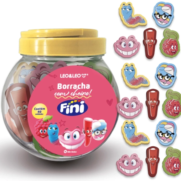 BORRACHA DECORADA COM AROMA FINI