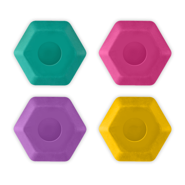 BORRACHA ERGONOMICA HEXAGONAL