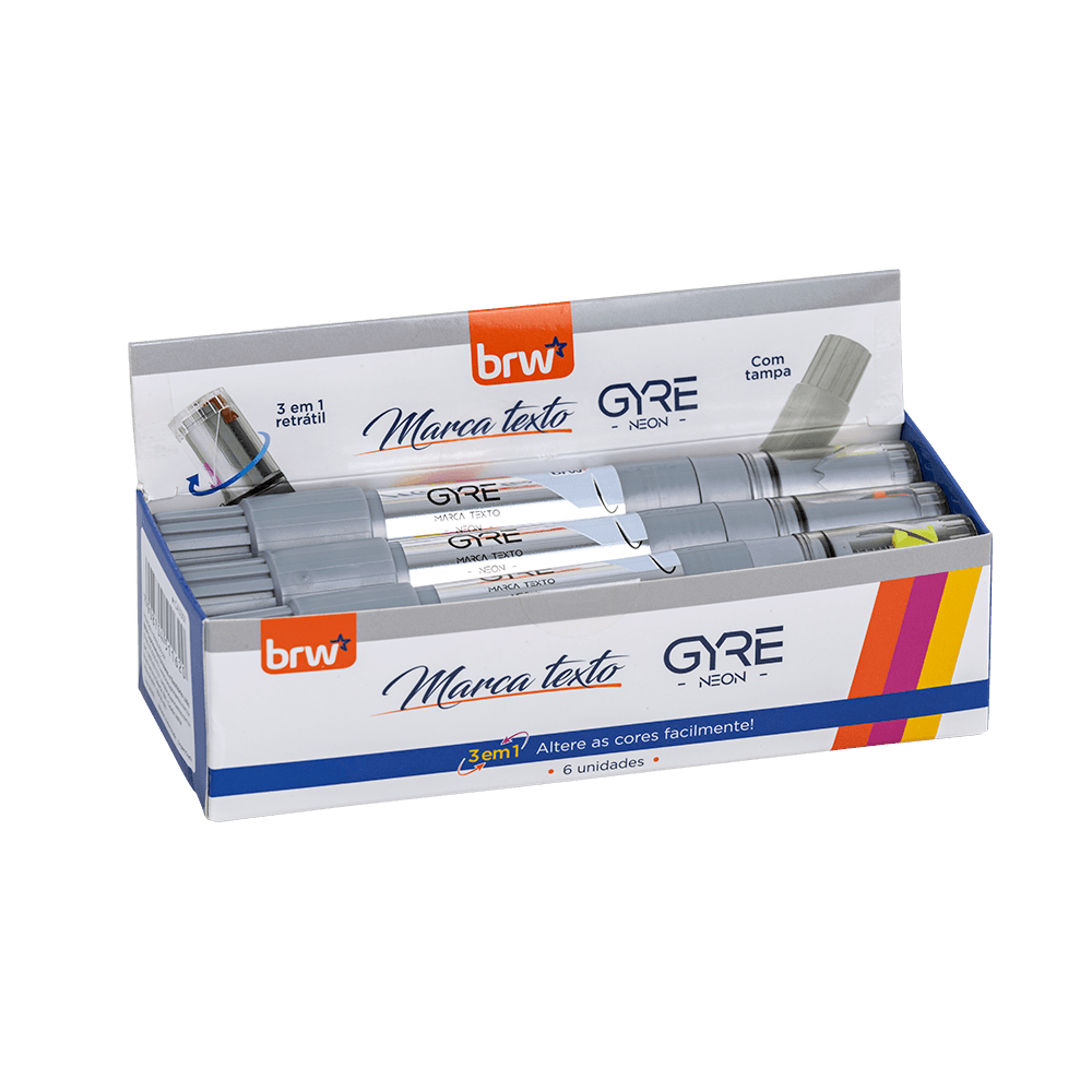 MARCA TEXTO GYRE 3 CORES