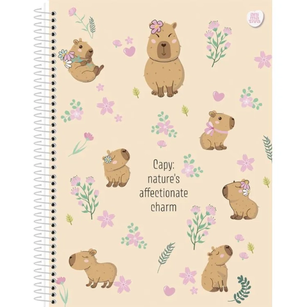 CADERNO COLEGIAL 10 MATÉRIAS CAPYCUTIES