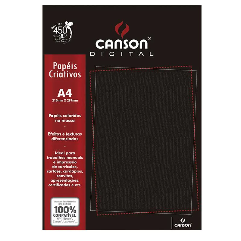 PAPEL MICRO COTELE PRETO - CANSON