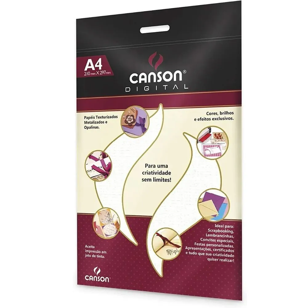 PAPEL OPALINA LISO BRANCO 30FLS - CANSON