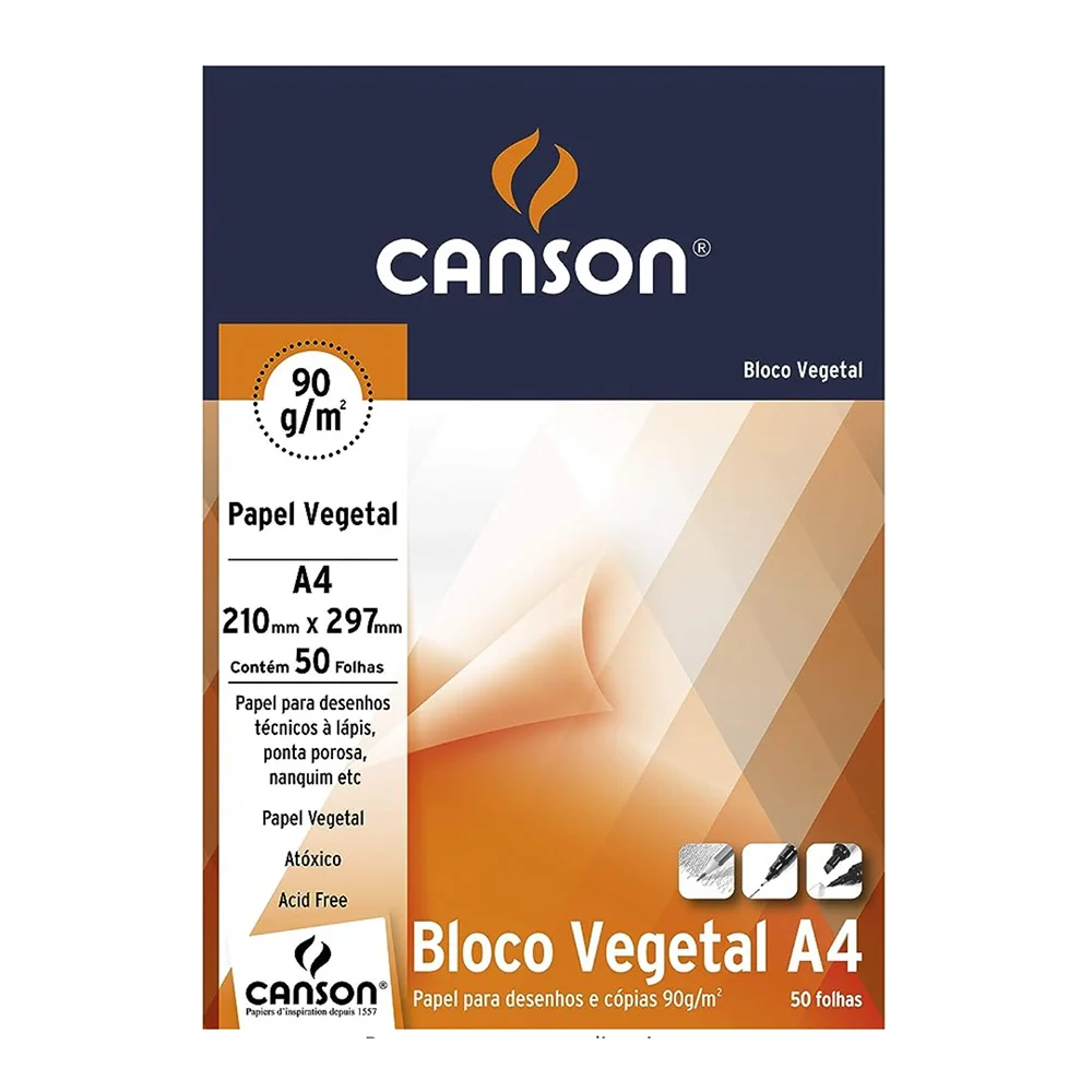 PAPEL VEGETAL A4 90G - CANSON