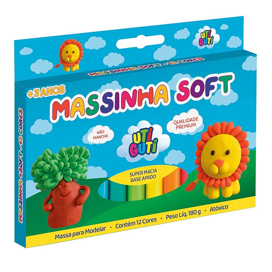 MASSINHA SOFT 12 CORES 180G UTIGUTI - CANSON