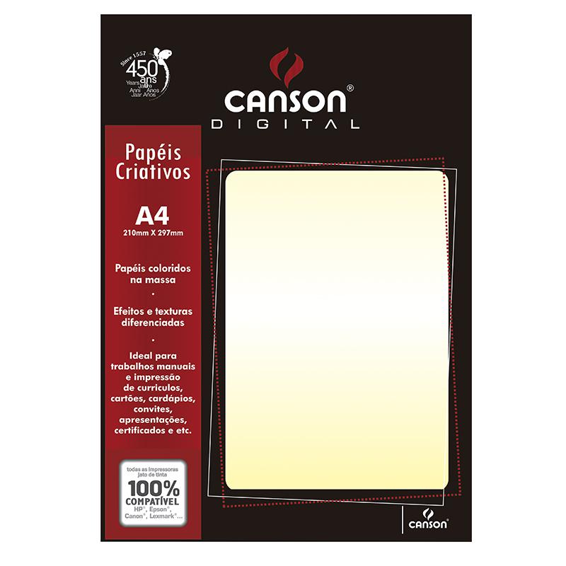 PAPEL A4 300G/250G 15FL - BRANCO OURO
