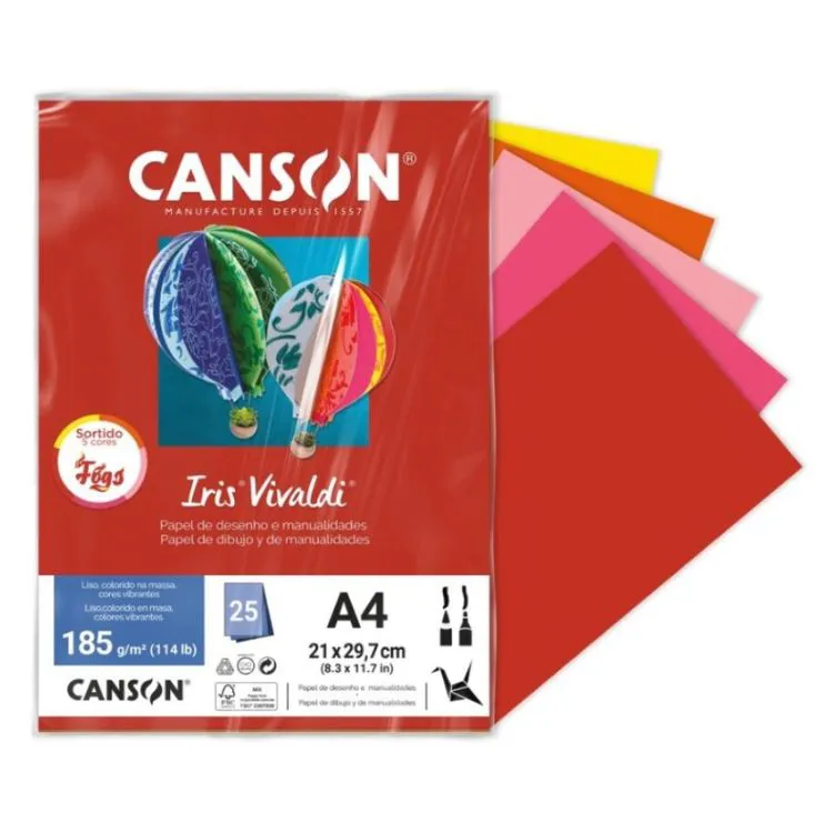 PAPEL A4 IRIS VIVALDI - FOGO