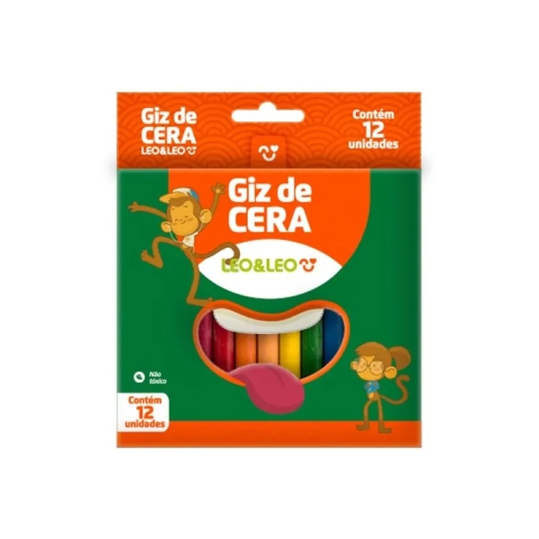 GIZ DE CERA 12 CORES FINO