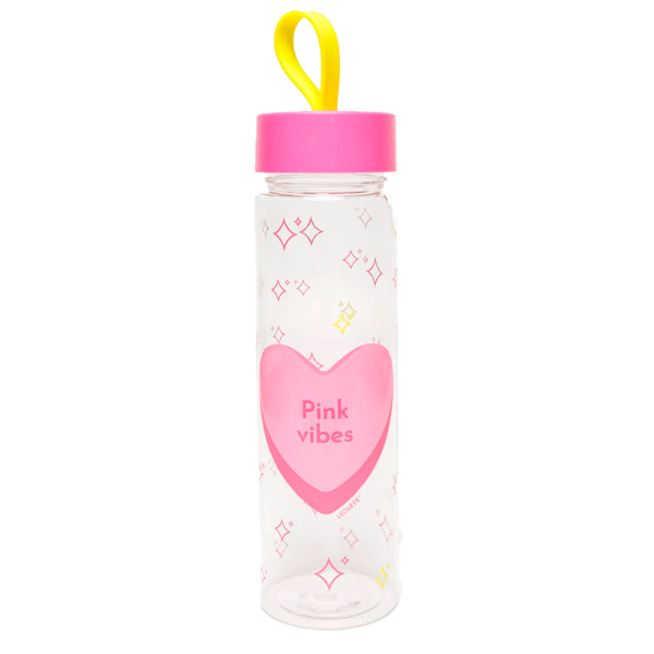 GARRAFA PLASTICA PINK VIBES 500ML