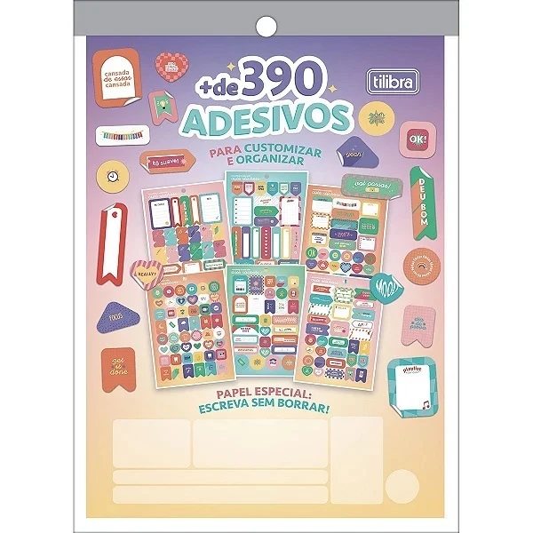 BLOCO DE ADESIVOS DECORADOS 12F - TILIBRA