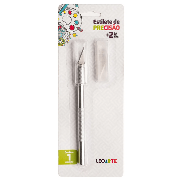 ESTILETE TIPO BISTURI + 2 LÂMINAS