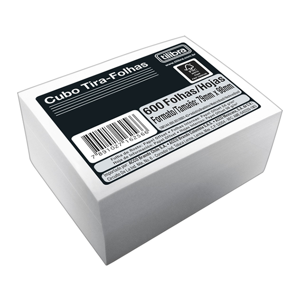 CUBO TIRA FOLHAS 56G 600FLS - TILIBRA
