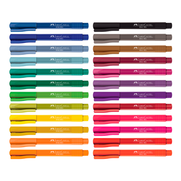 CANETA FINE 0.4 SORTIDAS - FABER CASTELL