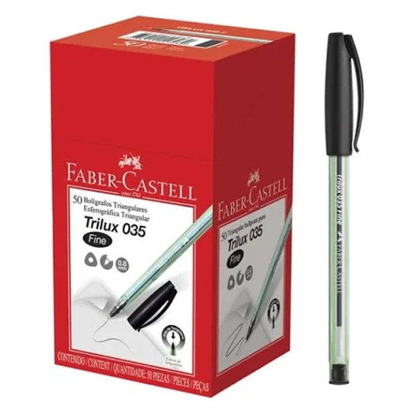 CANETA TRILUX 07 FINE PT CX C/50 - FABER CASTELL