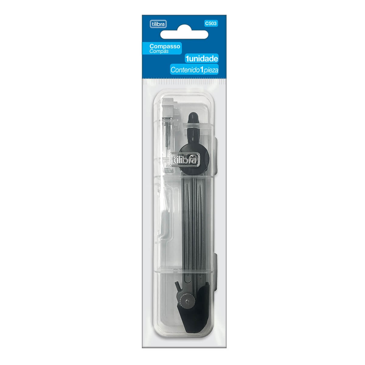 COMPASSO DE AÇO C503 COM ESTOJO - TILIBRA - Imagem 3