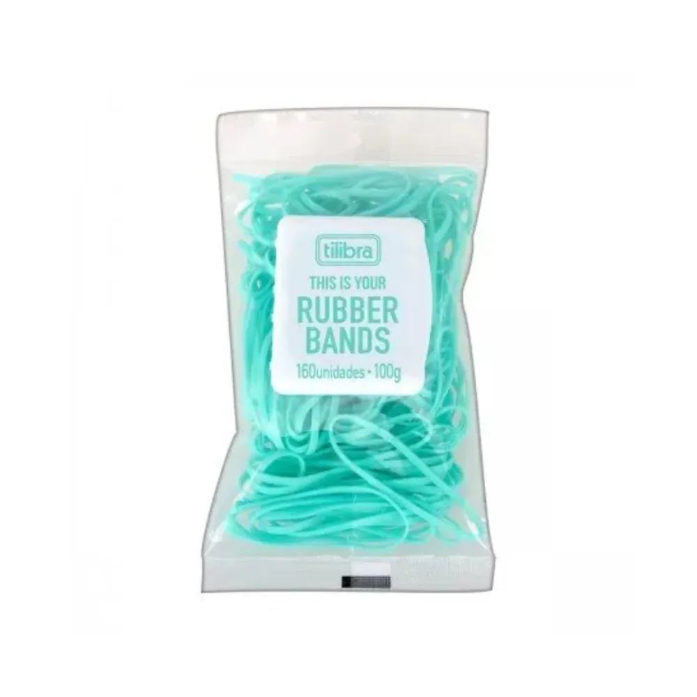 ELASTICO COLORIDO AQ BAG C/160 UN - TILIBRA