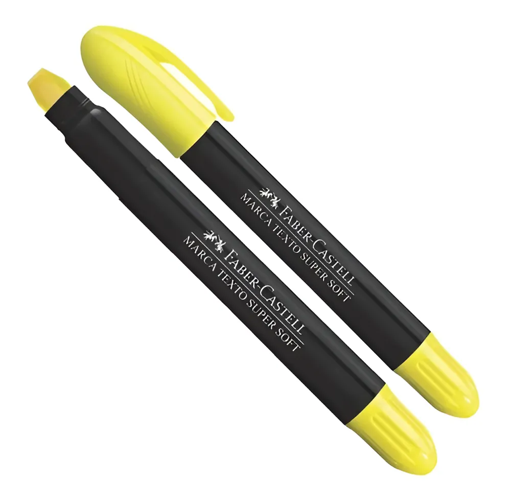 MARCA TEXTO GEL AMARELO CX C/6 - FABER CASTELL - Imagem 2