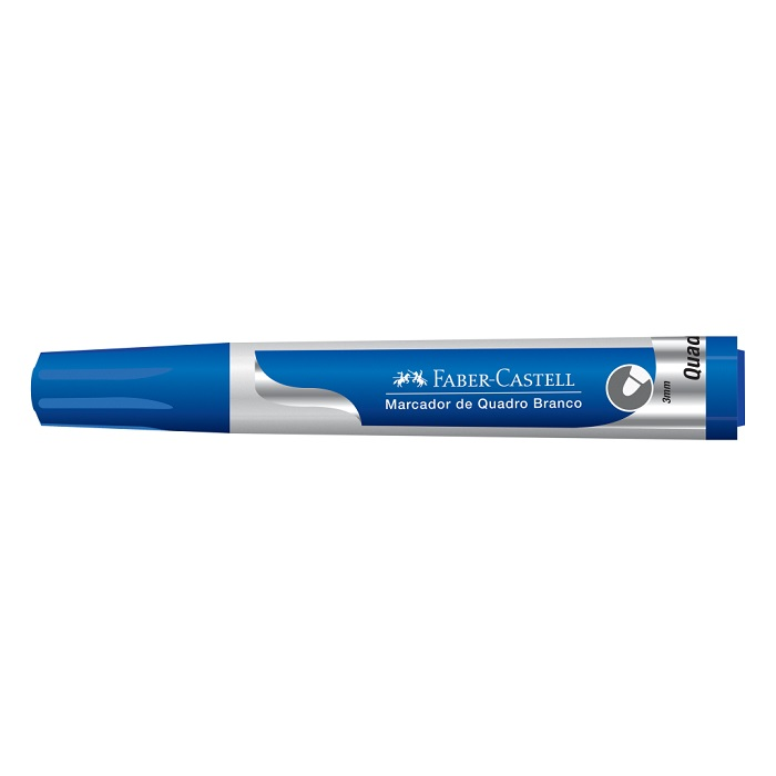 MARCADOR QUADRO BR AZUL - FABER CASTELL
