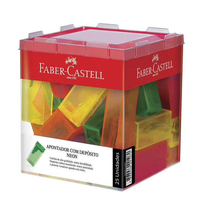 APONTADOR NEON C/DEPOSITO - FABER CASTELL