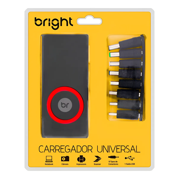 FONTE CARREGADOR P/ NOTEBOOK UNIVERSAL - BRIGHT