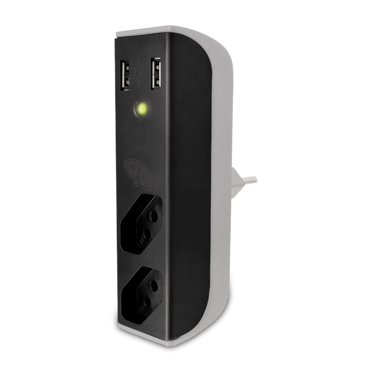 CARREGADOR DE TOMADA USB 2,1A + FILTRO - BRIGHT