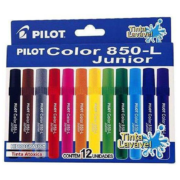 CANETA HIDROGRAFICA JUMBO C/12 CORES - PILOT