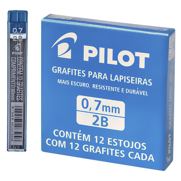 GRAFITE PARA LAPISEIRA 0.7MM 2B C/12 - PILOT