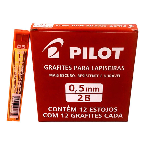 GRAFITE PARA LAPISEIRA 0.5MM 2B C/12 - PILOT