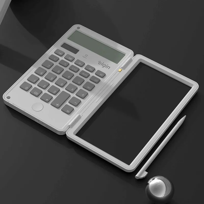 CALCULADORA C/ TELA P/ ANOTAÇÃO BRANCA - ELGIN - Imagem 2